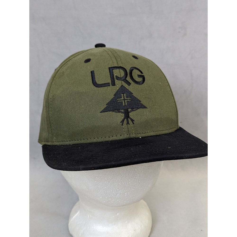 LRG Hat Skate Flat Bill Green Cap Snapback Street Skater Lifted Research Group
